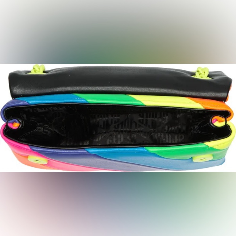 Kurt Geiger London Mini Neon Leather Convertible Crossbody Bag - Picture 6 of 8